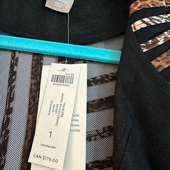 Chicos light weight see through blazer size 1 - Picture 5 of 7
